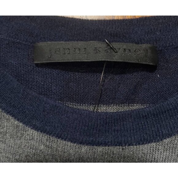 Jenni Kayne Cashmere Stripe Sweater Tee Top - Picture 6 of 7